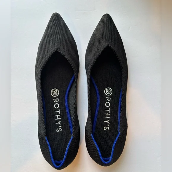 Rothy's The Point Black Size 9 Authentic with Insoles - Picture 6 of 12